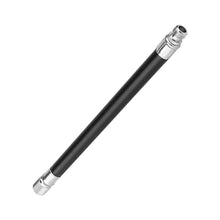 Valve Extension for Tire Inflation of Electric Scooter or Bicycle – front three-quarter view