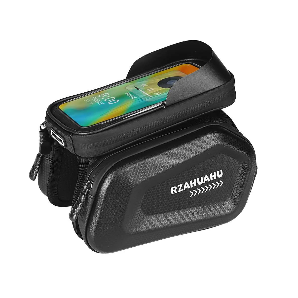 Waterproof front bag for bike or scooter frame 19x11x5 cm