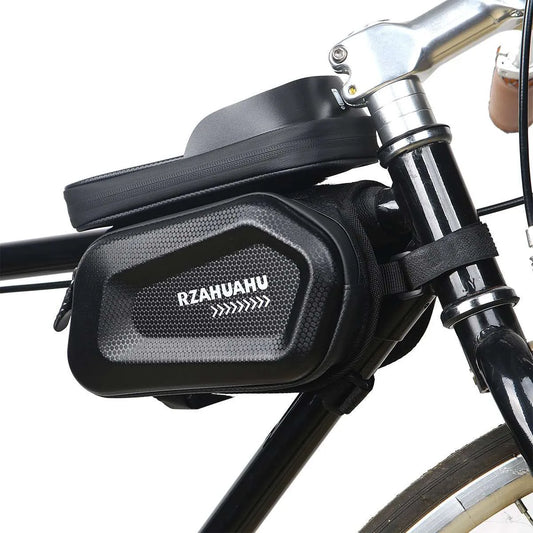 Waterproof front bag for bike or scooter frame 19x11x5 cm