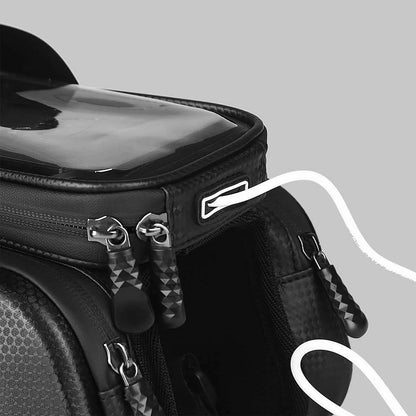 Waterproof front bag for bike or scooter frame 19x11x5 cm