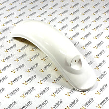 White Left Rear Fender for Veleco ZT63 – white rear fender, angled view