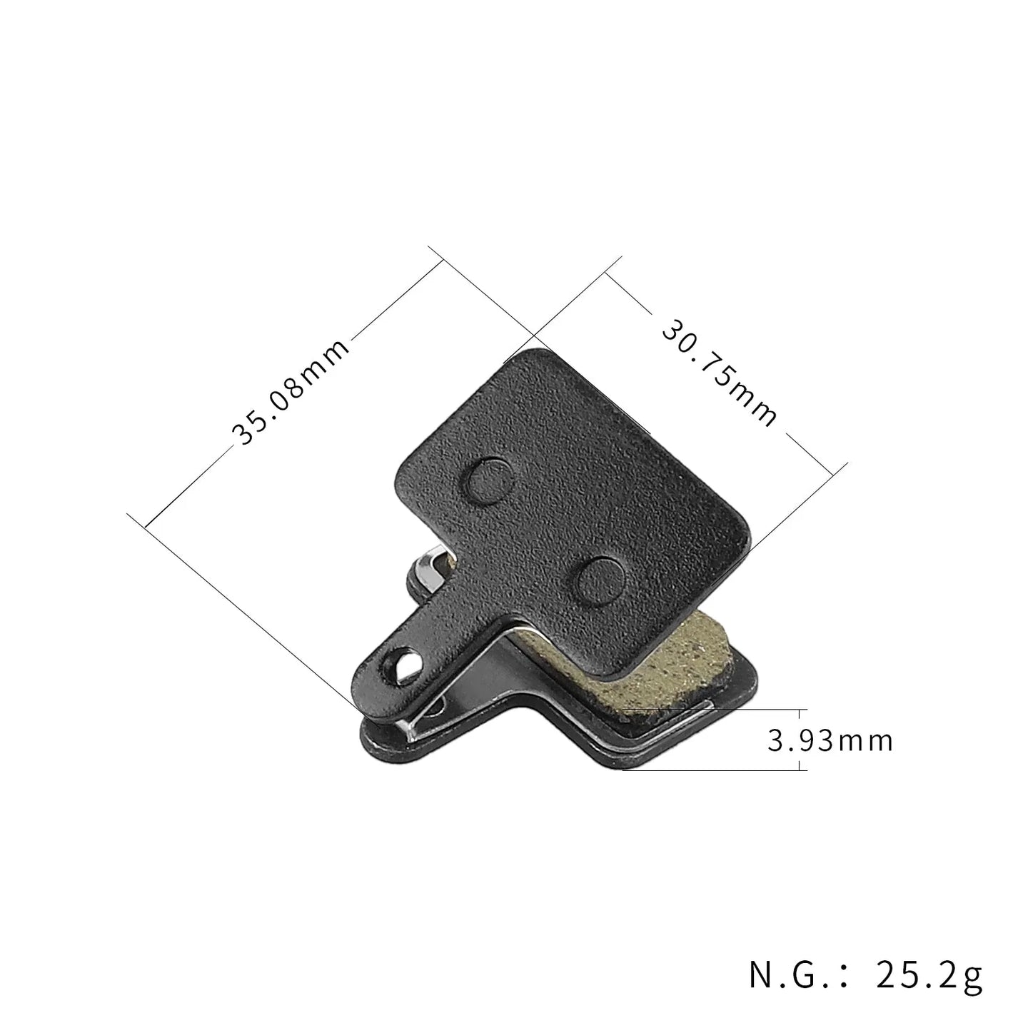 ZOOM semi-metallic brake pads for KuKirin G2 Master electric scooter