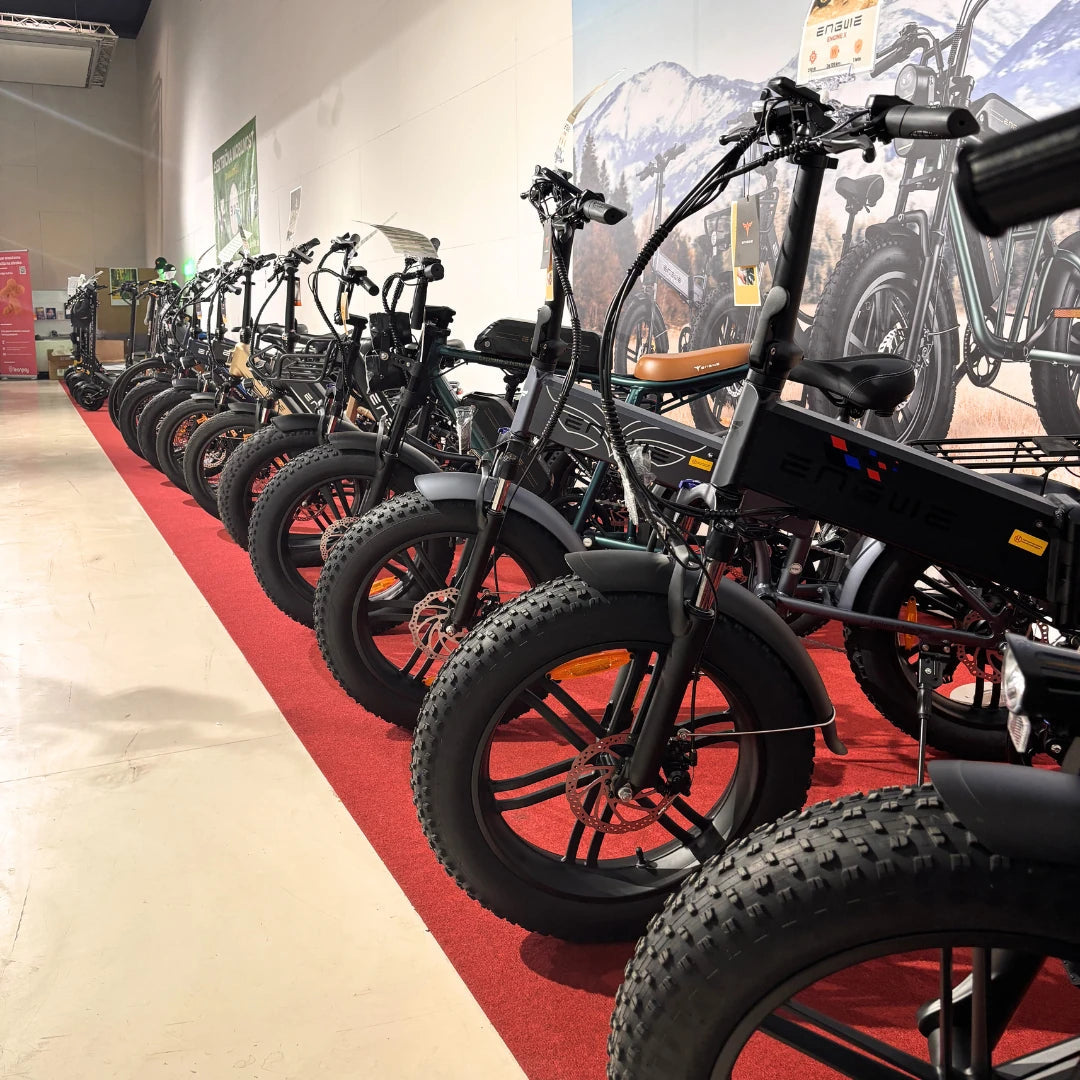 Electric bikes in the EVOLT showroom