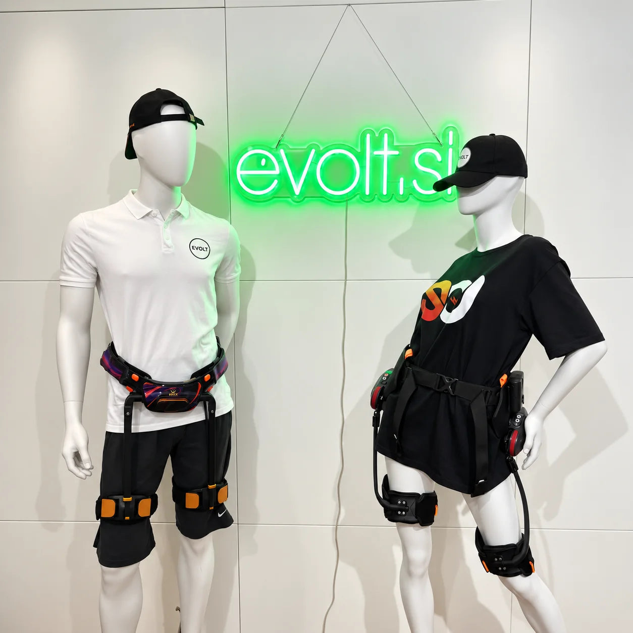 Exoskeletons in the EVOLT showroom